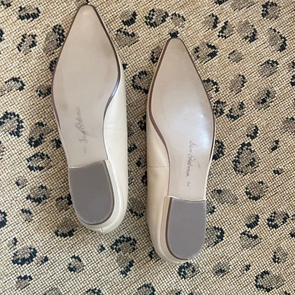 Sam Edelman Janina Beige Embellished Buckle Flats Size 8 - Picture 4 of 8